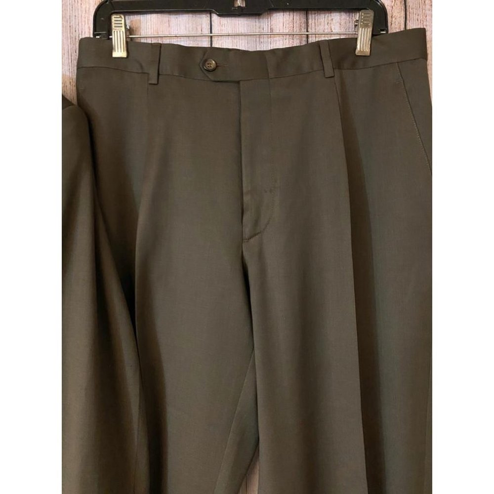 CHRISTIAN LACROIX Taupe Homme Wool 50 Pant Suit - Picture 3 of 8